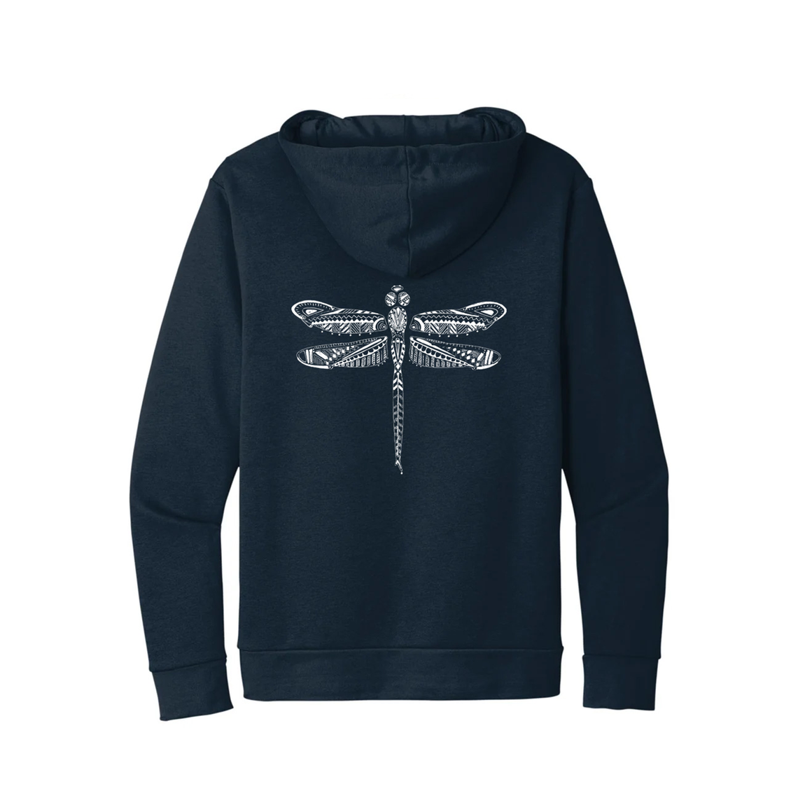navy hoodie back