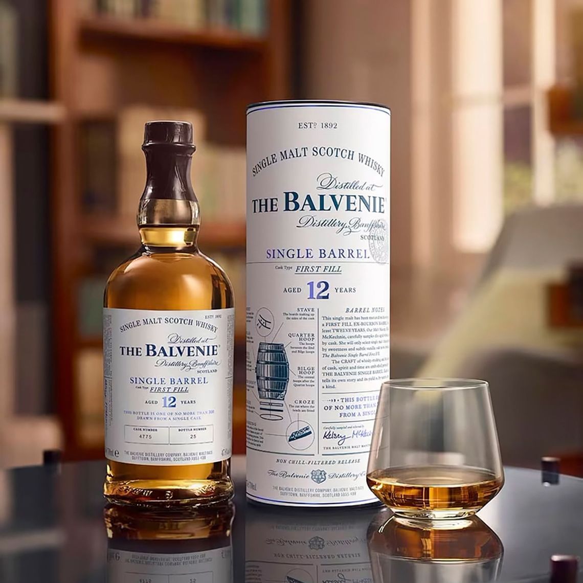 tbv single barrel 12yo website product page lifestyle shot